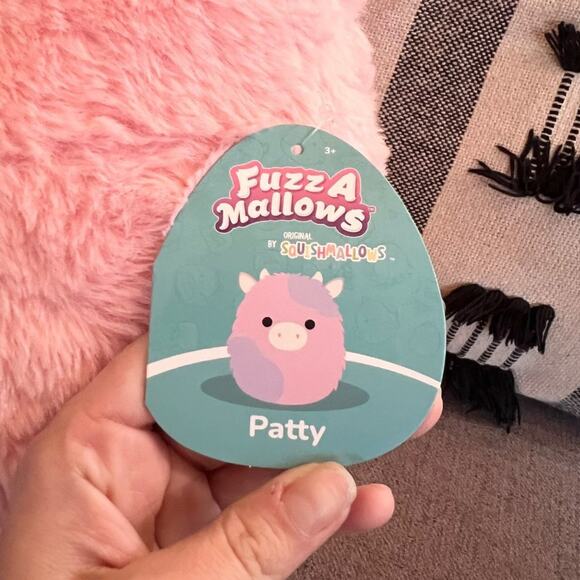 NWT Patty the Cow Squishmallows Fuzzamallows 12” - Picture 5 of 8